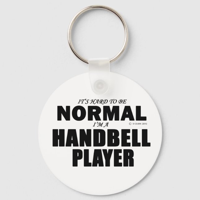 Normal Handbell Player Keychain (Front)