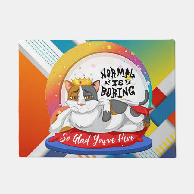 Normal is Boring Doormat (Front)