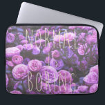 NORMAL IS BORING LAPTOP SLEEVE<br><div class="desc">A trendy and pretty retro vintage-style photographic floral design with beautiful flower,  and a handwritten script saying "Today is boring".  Vintage and fashion at the same time,  this design is made for you.</div>