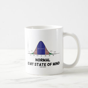 Normal Is My State Of Mind Bell Curve Geek Humour Coffee Mug