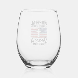 Normal Is Not Coming Back Jesus Revelation Shirt_1 Stemless Wine Glass