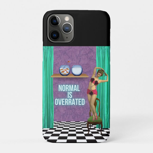Normal is Overrated Funky & Fun Altered Art  Case-Mate iPhone Case (Back)