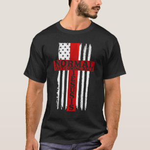 Normal Isn't Coming Back Jesus Is American Flag T-Shirt