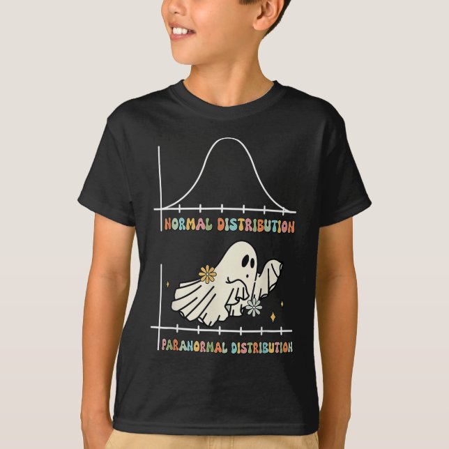 Normal Paranormal Distribution School Psychologist T-Shirt (Front)