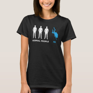 Normal People Me Snorkeler Scuba Diver Diving Snor T-Shirt