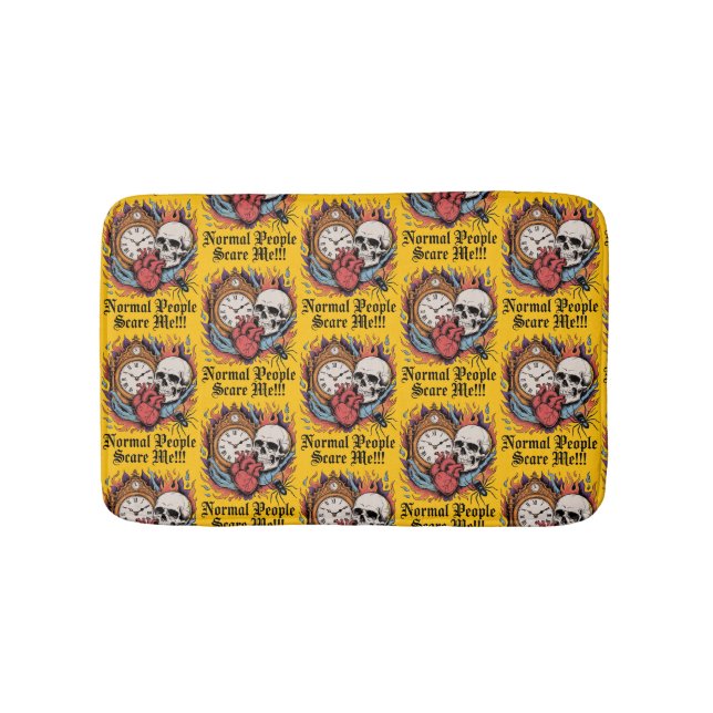 Normal People Scare Me Bath Mat (Front)
