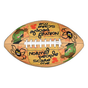 'Normal People Scare Me' Frankenstein Character Football