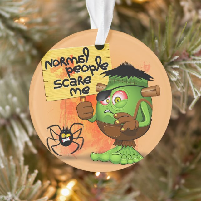 'Normal People Scare Me' Frankenstein Character Ornament (Tree)