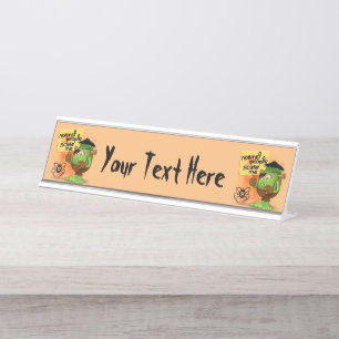 'Normal People Scare Me' Humorous Frankenstein Desk Name Plate