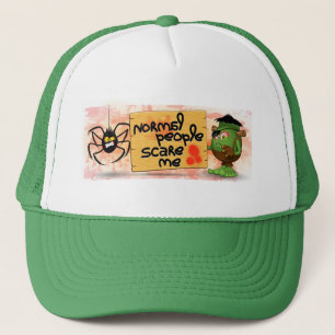 'Normal People Scare Me' Humourous Frankenstein Trucker Hat