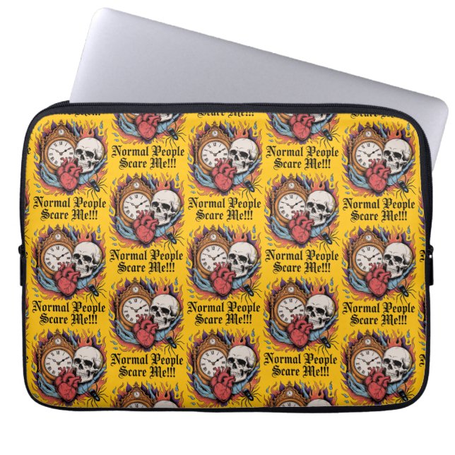 Normal People Scare Me Laptop Sleeve (Front)
