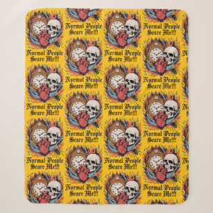 Normal People Scare Me Sherpa Blanket