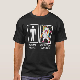 Normal People Vs Lung Transplant Survivor Cool Dab T-Shirt