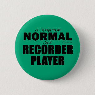 Normal Recorder Player 2 Inch Round Button