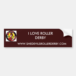 normal_shedevilslogo, WWW.SHEDEVILSROLLERDERBY.... Bumper Sticker