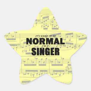 Normal Singer Star Sticker