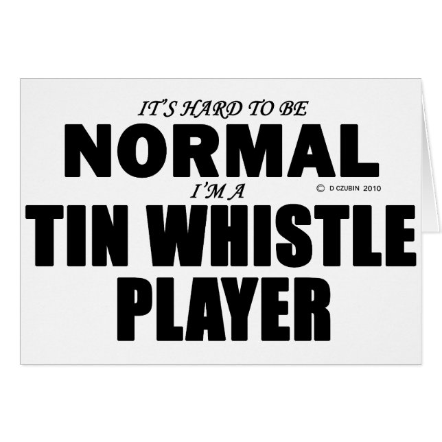Normal Tin Whistle Player (Front Horizontal)