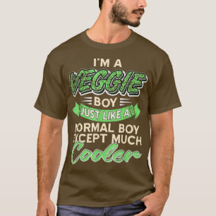 Normal Veggie Boy Vegan Vegetarian Healthy Gift T-Shirt