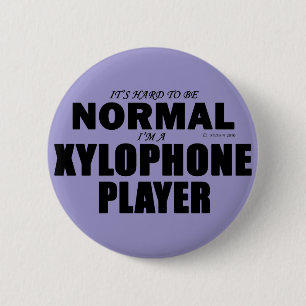 Normal Xylophone Player 2 Inch Round Button