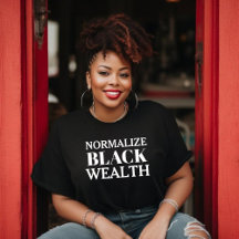 Normalize Black Wealth T-Shirt For Women