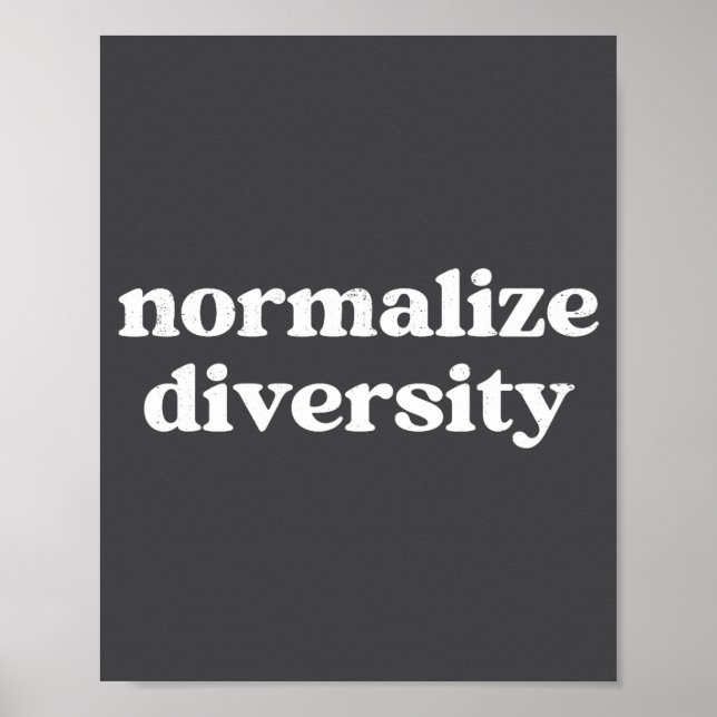 Normalize Diversity  Poster (Front)