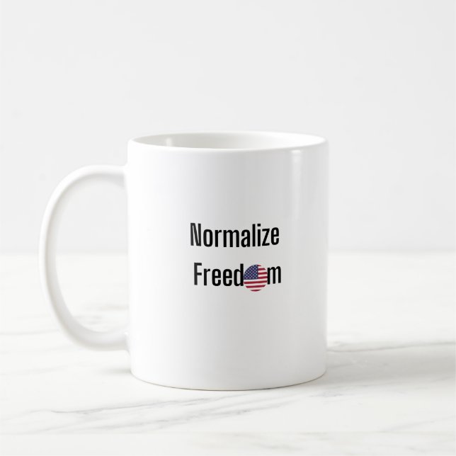 Normalize Freedom Coffee Mug (Left)