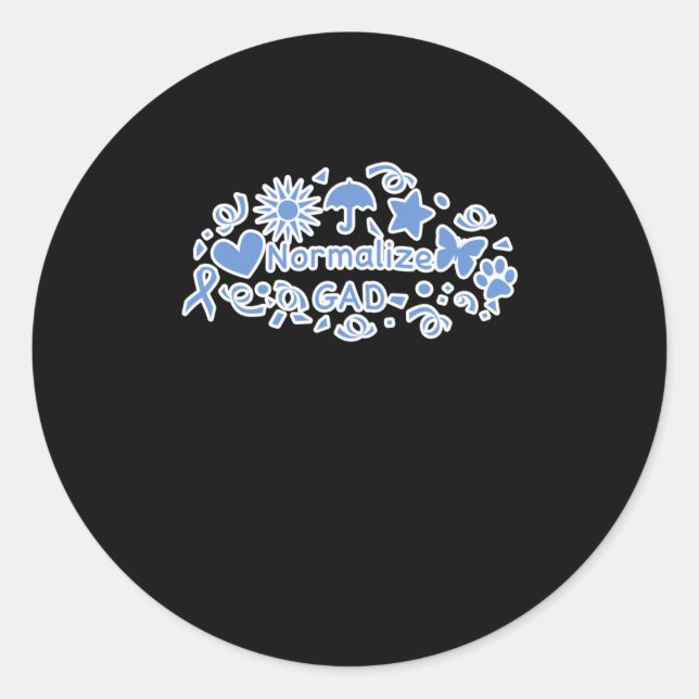 Normalize Gad (blue) Sticker  (Front)