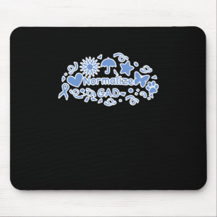 Normalize Gad (blue) Sticker Mouse Pad