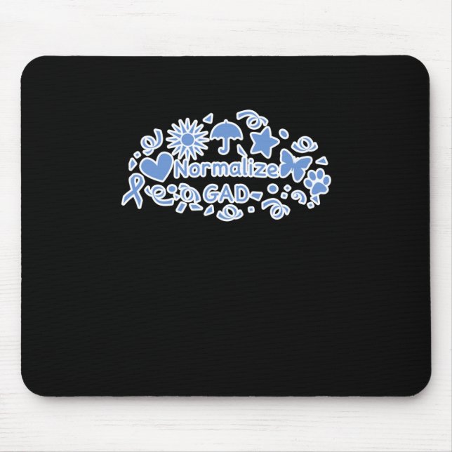 Normalize Gad (blue) Sticker  Mouse Pad (Front)