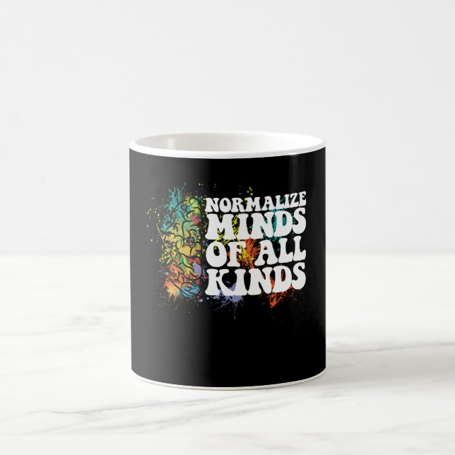 Normalize Minds of All Kinds Autism Awareness Coffee Mug (Center)