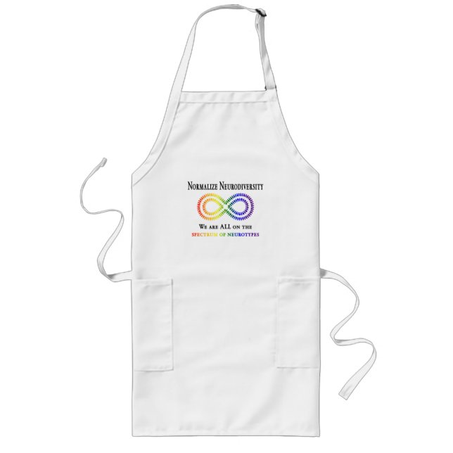 Normalize Neurodiversity Long Apron (Front)