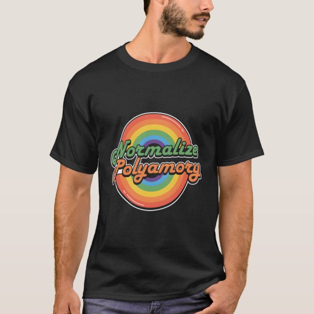 Normalize Polyamory Polyamory T-Shirt (Front)