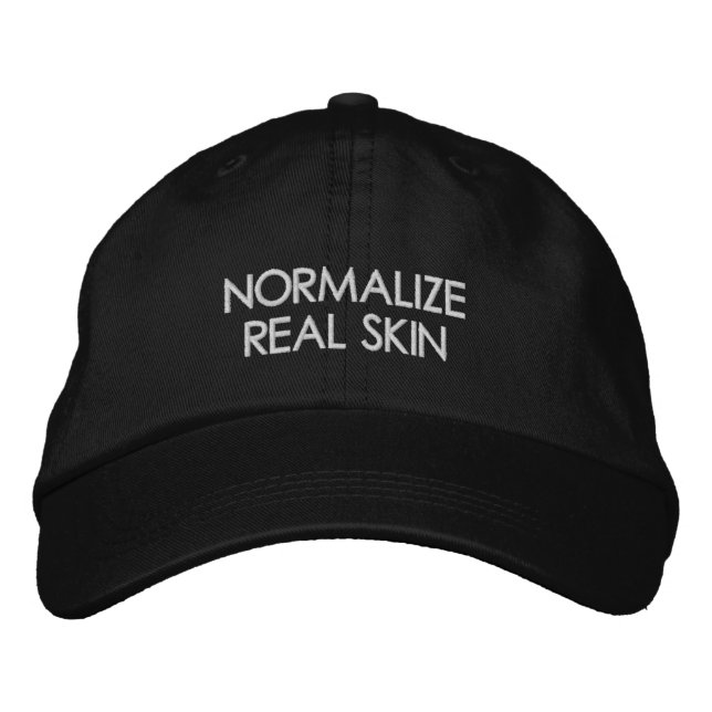 Normalize Real Skin Embroidered Hat (Front)