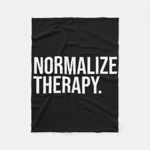 Normalize Therapy Statement Mental Health Active H Fleece Blanket
