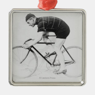Norman Anderson Side View of Racing Bicycle Metal Ornament