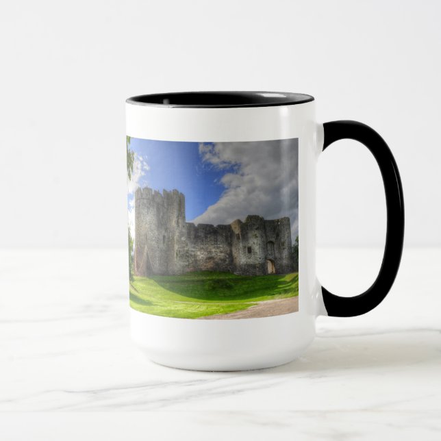 Norman Chepstow Castle Ruins of Wales, UK Mug (Right)