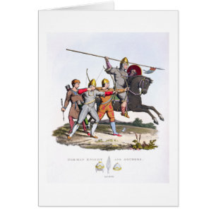 Norman Knight and Archers, 1066, from 'Ancient Arm