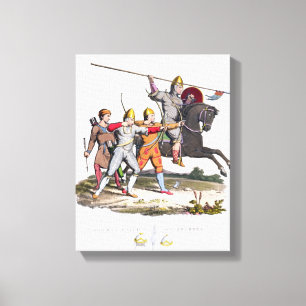 Norman Knight and Archers, 1066, from 'Ancient Arm Canvas Print