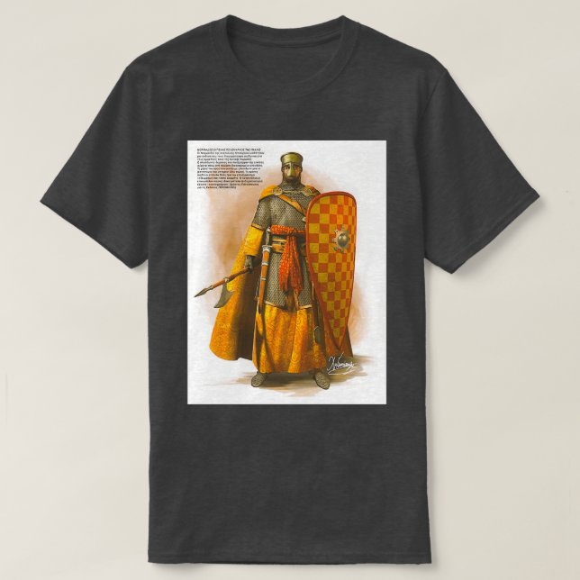 Norman Medieval Knight T-Shirt (Design Front)