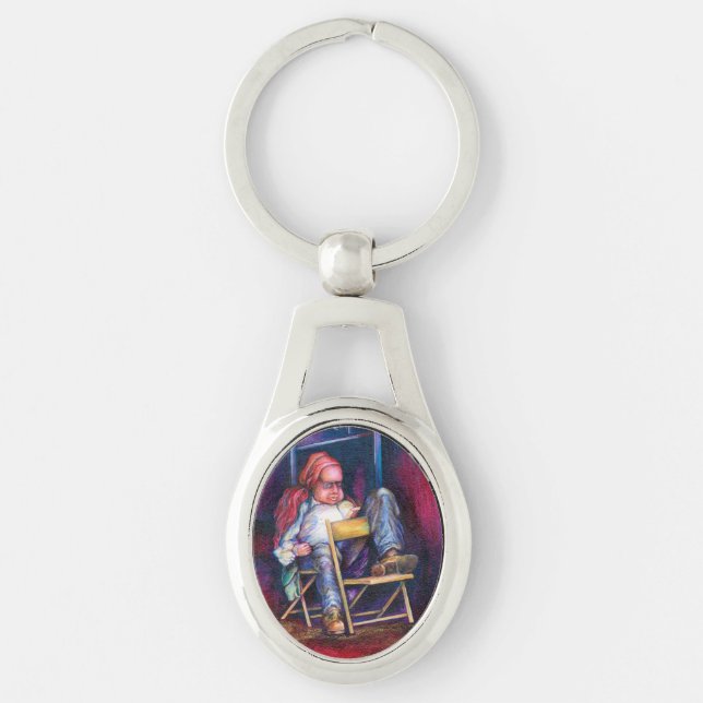 Norman Perfers to Draw in His Sleep Keychain (Front)
