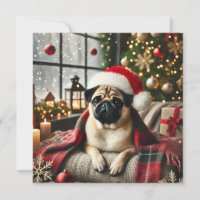 Norman T Pug Blanket