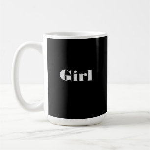 Normande Font Girl Texte avec des tasses de Mug Cl