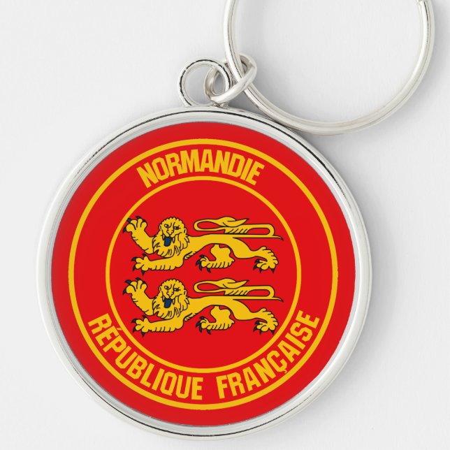 Normandie Round Emblem Keychain (Front)