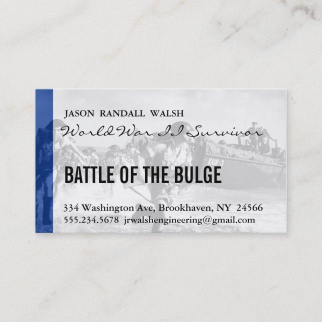 Normandy 70th D-Day Anniversary Business Card (Front)