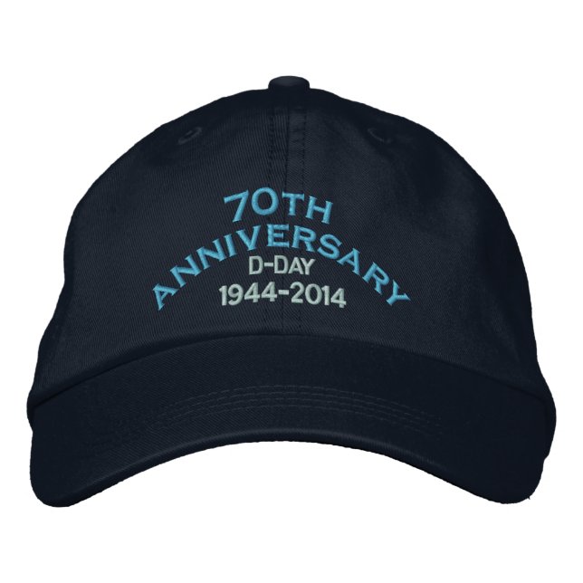 Normandy 70th D-Day Anniversary Embroidered Hat (Front)