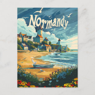 Normandy Coast France Postcard