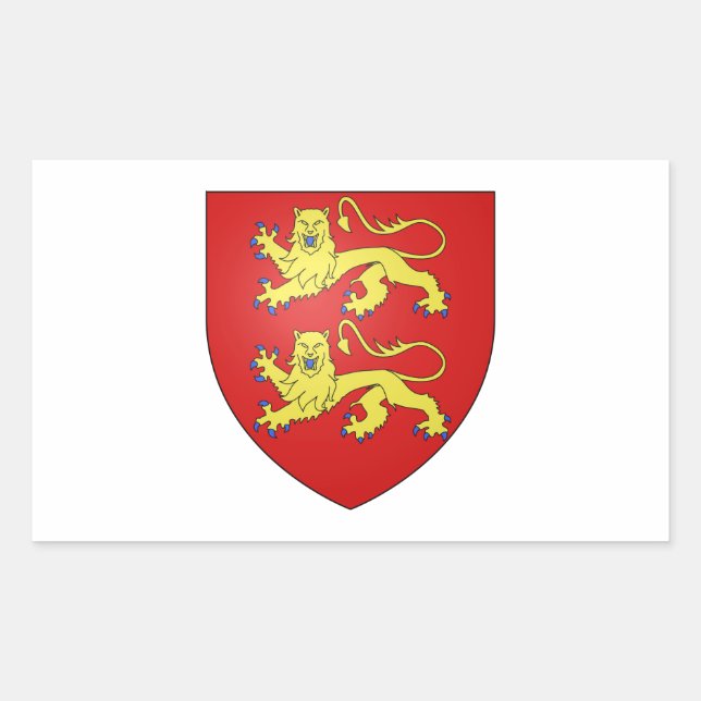 Normandy (France) Coat of Arms Sticker (Front)