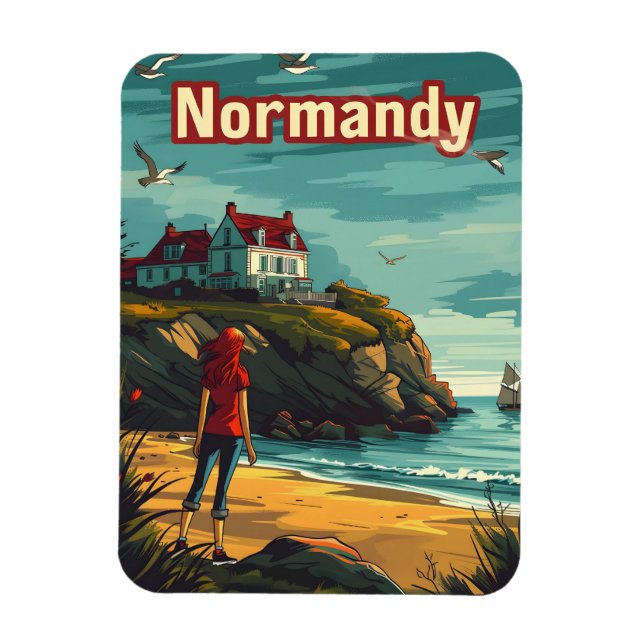 Normandy France Magnet (Vertical)