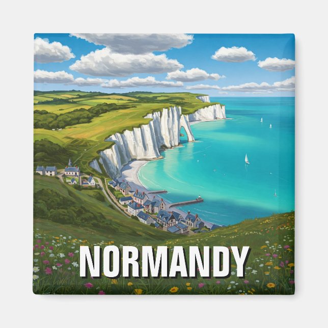 Normandy France Travel Magnet (Front)