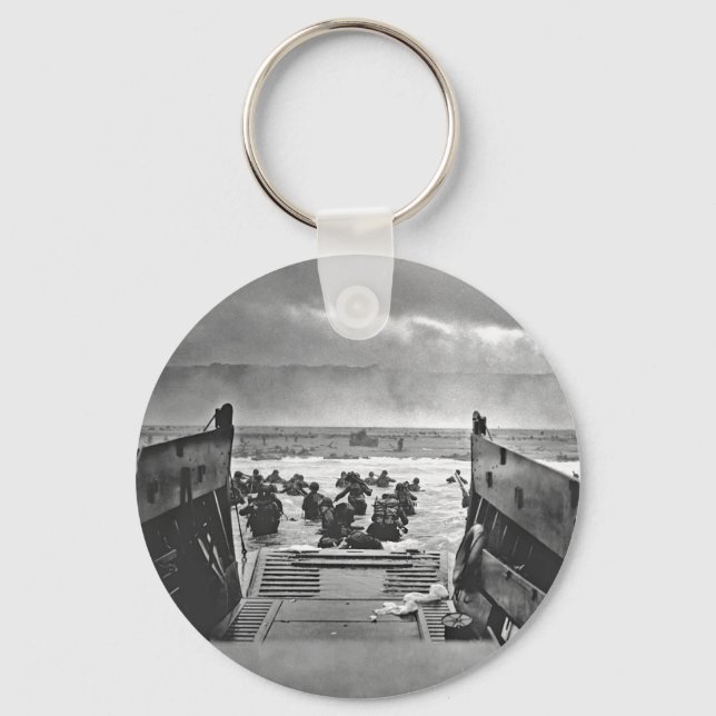 Normandy Invasion at D-Day - 1944 Keychain (Front)